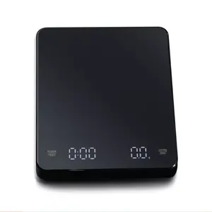 3kg/0.1g stealth high accurate LCD display touch botton rechargeable household coffee scale timer coffee kitchen scale