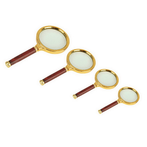 Lente d'Ingrandimento Portatile LG070 10x di Alta Qualità, Finitura Imitazione Mogano Antico, Lente da <span class=keywords><strong>70mm</strong></span> ad Alta Trasmittanza, Garanzia 18 Mesi - Product Image 1