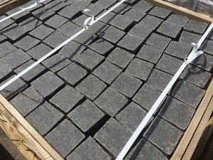 Nhà Máy Giá Đen G685 <span class=keywords><strong>Granite</strong></span> ngoài trời hàng rào tường sàn đá curbstone Bazan - Product Image 2