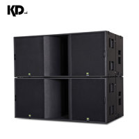 8 2 KD-1/KD-28 Sistema de Altavoces Line Array Pasivo de 3 Vías con Doble Woofer de 15 Pulgadas y 1600W y Doble Subwoofer de 18 Pulgadas
