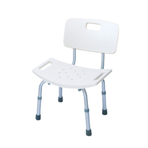 Shower <b>Chair</b> Aluminum Alloy Adjustable Height Non Slip <b>Pads</b> For Elderly Pregnant Women - Product Image 2