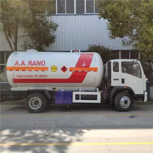 5 toneladas Bobtail GPL GPL Road Tanker 10,000 litros Caminhão com dispenser para venda
