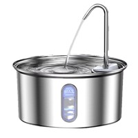 Fontaine à eau automatique pour chat en acier inoxydable OEM ODM, distributeur d'eau 3,2 L, ultra silencieux, fontaine à eau intelligente pour animaux de compagnie