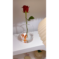 Vente directe usine – Nouveau vase fantaisie en plexiglas transparent, petit aquarium en acrylique de qualité, vase en acrylique pour cadeaux