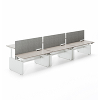 EMSUN Cadre de bureau moderne à hauteur réglable Table de mobilier de bureau assise à debout Ascenseur électrique Bureau d'ordinateur Double moteur