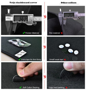 Taijs Factory produit des tapis de tableau de bord de voiture en polyester pour Suzuki <span class=keywords><strong>S</strong></span>.<span class=keywords><strong>presso</strong></span> 2019-2023 - Product Image 4