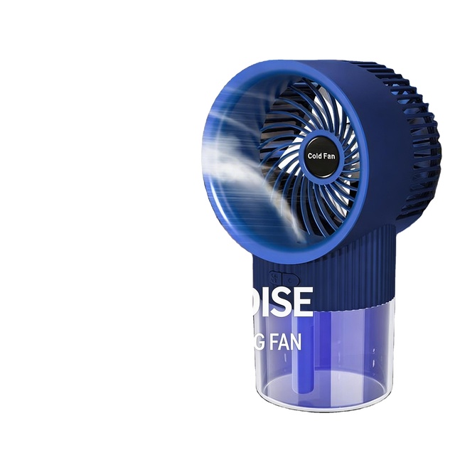 2-in-1 Portable USB Car Water Mist Fan Mist Spray Rechargeable Humidifying Battery-Powered Colorful LED Lights Air Purification
