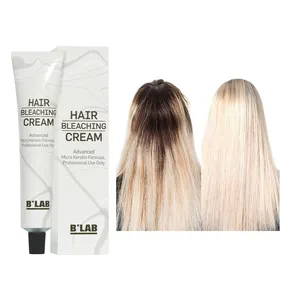Private Label Natural Hair whitening Cream Dye per salone professionale crema colorante Semi permanente Formula delicata crema sbiancante per capelli