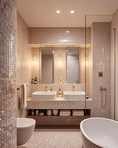 Mosaico de Vidrio Blanco Cristalino para Piscinas, Adhesivos para Azulejos de Baño y Cocina - Product Image 4