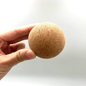 LEECORKカスタムロゴ環境にやさしいコルク木製ボール筋肉痛緩和のためのフットマッサージャーコルクボール - Product Image 5
