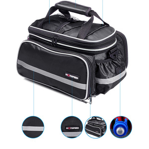 Maletero bolsa <span class=keywords><strong>de</strong></span> carretera <span class=keywords><strong>de</strong></span> montaña <span class=keywords><strong>bicicleta</strong></span> ciclismo doble lado trasero Rack Luggage Carrier cola alforjas asiento paquete - Product Image 5