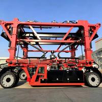 Chariot transpalette portuaire robuste à pneus en caoutchouc de 60 tonnes pour la manutention en port - Prix usine