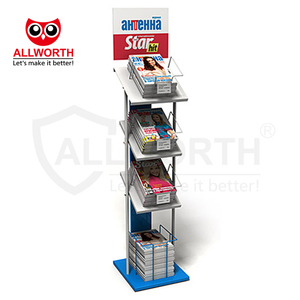 Soporte para carteles, uso publicitario, estante de exhibición de Metal, carpeta de papel A4 para revistas y libros, <span class=keywords><strong>Folleto</strong></span> - Product Image 5