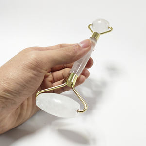 Rouleau de jade en pierre de cristal naturel, avec logo personnalisé, pour les soins de la peau, 1 pièce - Product Image 2