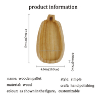 Plateau de rangement moderne en bois massif en forme de poire avec trou de suspension – Design simple et moderne, haute qualité, durable, écologique, pour clés de salon