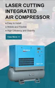 Screw 8bar 16bar High Pressure Rotary Industrial Air Compressor For Laser Cutting