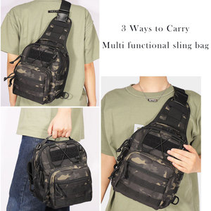AYPPRO Unisex Tactical Camouflage Sling Bag <strong>Small</strong> <strong>Chest</strong> Pack Low MOQ Custom Logo Camping Hiking Crossbody Messenger Bag Women - Product Image 6