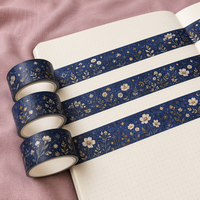 Ruban adhésif décoratif Washi personnalisé Kawaii Sakura, fleurs de cerisier pastel, aquarelle printanière, pour journalisation et scrapbooking