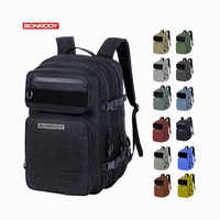 Sac à dos tactique de sport, système MOLLE, imperméable, polyester 900D, durable, léger, pour la salle de sport, l'extérieur, l'usage quotidien, compartiment pour ordinateur portable