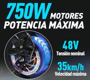 Vélo électrique pliable de 14 pouces, facile à transporter, moteur sans balais 48V 750W, 3 vitesses, double suspension, modèle pour trajets urbains - Product Image 5