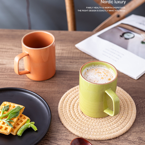 Mug en porcelaine lisse de haute qualité, personnalisable, à glaçure changeante de couleur, sans danger pour les aliments, réutilisable, résistant aux hautes températures, cadeaux d'affaires, compatible micro-ondes - Product Image 5