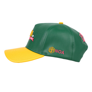 Tcap China 5 Panels Baseball Caps Custom Embroidery logo Leather Cap - Product Image 5