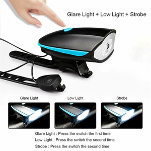 Vendita calda USB Ricaricabile Altoparlante Touch Interruttore Della <span class=keywords><strong>Luce</strong></span> Della Bicicletta Impermeabile Della Bici Della <span class=keywords><strong>Luce</strong></span> Anteriore Della Bicicletta Della <span class=keywords><strong>Luce</strong></span> del Corno - Product Image 4