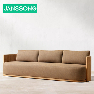 Canapé d'extérieur de luxe en teck canapé de jardin moderne pour hôtel canapé en bois canapé en teck meubles de patio en bois imperméable meubles de patio en bois - Product Image 3