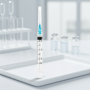 Jeringa Veterinaria Desechable de Seguridad para Inyección, 3ml, 5ml, 10ml, 20ml, 30ml, 60ml, Luer Lock o Slip, con o <span class=keywords><strong>sin</strong></span> <span class=keywords><strong>Aguja</strong></span> - Product Image 1