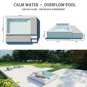 <span class=keywords><strong>Piscine</strong></span> plongeante Overflower Piscinas préfabriquées <span class=keywords><strong>Piscine</strong></span> hors sol en fibre de verre pour enfants Piscines hors sol en fibre de verre - Product Image 3