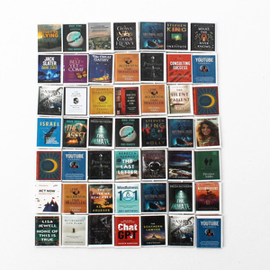 Miniatures de livres classiques peints à la main, art populaire, décorations pour maison de poupée, 200 livres non répétés - Product Image 3