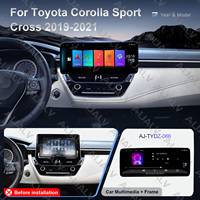 Aijia Factory Android 13 Pièces automobiles pour Toyota 2019-2021 COROLLA SPORT 12.3 pouces Cadre d'autoradio, panneau et faisceau de câbles