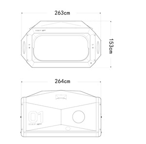 <span class=keywords><strong>Tente</strong></span> d'air <span class=keywords><strong>de</strong></span> maison gonflable Oxford imperméable et légère <span class=keywords><strong>tente</strong></span> <span class=keywords><strong>de</strong></span> camping <span class=keywords><strong>de</strong></span> toit extérieur Super Space avec coque souple - Product Image 4