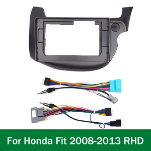 ホンダフィット2007-2014 RHDラジオ筋膜パネルフレームフィット2 Din 10インチダッシュヘッドユニットスクリーンステレオ用カーGPSナビゲーションステレオ - Product Image 3