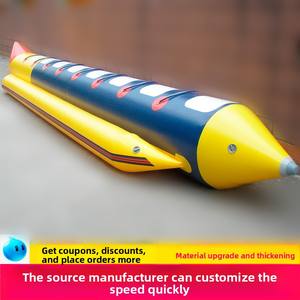 <span class=keywords><strong>Bateau</strong></span> banane <span class=keywords><strong>gonflable</strong></span> personnalisé pour améliorer le plaisir aquatique grâce à sa flottabilité pour les activités nautiques - Product Image 3