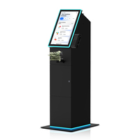Kiosque de terminaux d'arcade de parc d'attractions compatible SDK avec imprimante de reçus et recycleur de factures pour les jeux