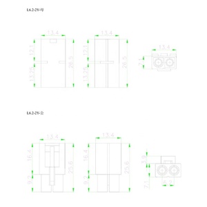 6,2mm 2-Pin 22AWG L6.2-2P Tamiya Stecker Buchse Männlich und Weiblich mit 20cm 30cm Langen Kabeln Steckverbinder - Product Image 6