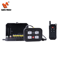 Panneau de commande d'éclairage de camion 12V 24V, 4 interrupteurs, boîtier de relais à télécommande sans fil, interrupteur de lampe de voiture robuste, étanche IP67
