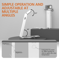 Lampe de lecture LED portable à clipser, style minimaliste moderne, sans lumière bleue, anti-reflets, protection des yeux, mini, lithium-ion, pour les amateurs de lecture