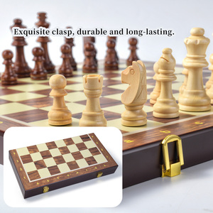 OEM ชุดหมากรุกแม่เหล็กสำหรับเด็ก, 25.8*12.8*5.16ซม. ปรับแต่งได้หนัง PU + MDF - Product Image 5