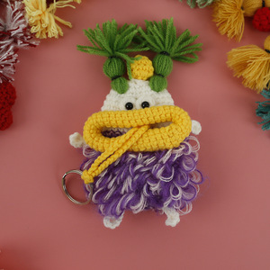 Collection de sacs à clés en forme de saucisse, étui de protection exquis tissé à <span class=keywords><strong>la</strong></span> main, en laine crochetée, pour grandes et petites filles - Product Image 4