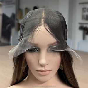 Peluca médica europea de cabello humano con base de seda, atada a mano, para pacientes con cáncer, color marrón, con cutícula alineada, encaje frontal y base de seda, peluca Kosher. - Product Image 6
