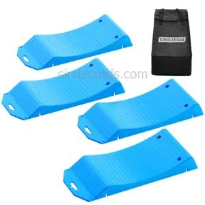 Tire Saver Ramps, Heavy Duty Car Tire Protector Ramps Powerful Load Bearing Capacity Tire Wheel Ramps