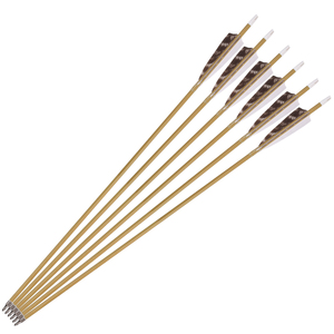 ลูกศรไม้ยิงธนูด้วยขนนกธรรมชาติสำหรับการฝึกยิงคันธนูแบบ Compound/Recurve - Product Image 4