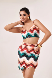 Top Bralette Estampado para Mujer, Blusa Elegante de Verano, Corte Ajustado, Moda Casual para Fiestas, Top Chic para Salir - Product Image 2