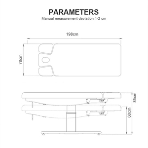 Kangmei Luxury 3 Motors Adjustable Functional Electrical <strong>Facial</strong> Spa Treatment Therapy Massage Tables And <strong>Beds</strong> For Beauty Salon - Product Image 2