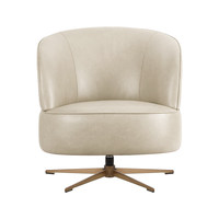 [En stock] Petit canapé, fauteuil pivotant à dossier rembourré, chaise individuelle pour bureau et salon, confortable pour une longue assise sans fatigue, léger