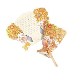 Трикообразные 3D цветы, специальный логотип, поддерживающие поздравительные открытки для малого бизнеса, благодарственные открытки - Product Image 5