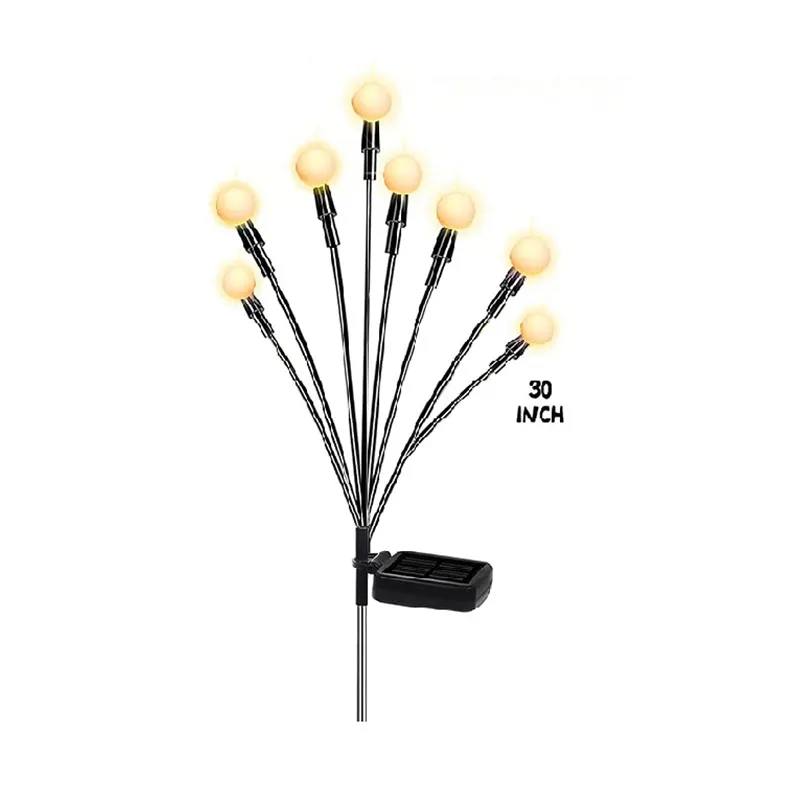 Lampes d'extérieur solaires à LED Lampe solaire oscillante étanche Lampes solaires de jardin Décoration de pelouse de chemin de cour Fil de fer flexible