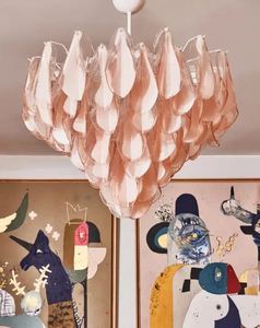 Simig Lighting Modern Italy Design lampadario <span class=keywords><strong>a</strong></span> <span class=keywords><strong>sospensione</strong></span> rosa in vetro Murano lampada <span class=keywords><strong>a</strong></span> <span class=keywords><strong>sospensione</strong></span> in cristallo per <span class=keywords><strong>camera</strong></span> <span class=keywords><strong>da</strong></span> <span class=keywords><strong>letto</strong></span> - Product Image 1